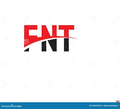 Fnt Letter Initial Logo Design Vector Illustration Stock Vector