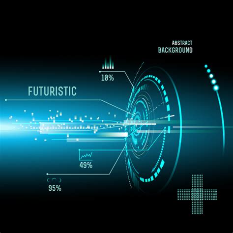 Concept Futuristic Interfaces Template Background Vector 04 Vector