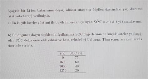 Solved Below is the state of charge above measured during | Chegg.com