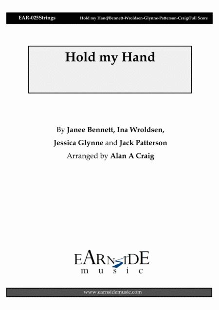 Hold My Hand Arr Alan A Craig By Jess Glynne Sheet Music For