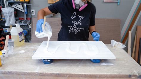 How To Make Faux Marble Countertop With Epoxy - Anika's DIY Life