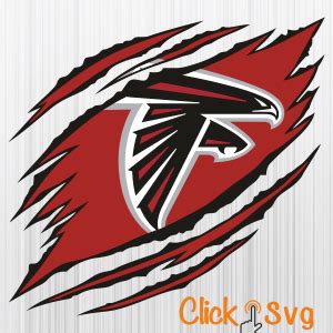 Ripped Atlanta Falcons Logo Svg Ripped Atlanta Falcons Png