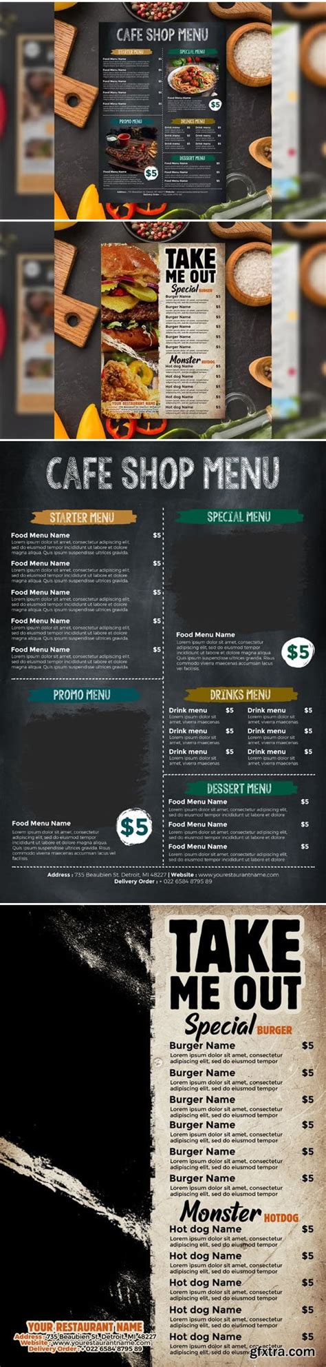 Classic Restaurant And Cafe Menus Psd Templates Gfxtra