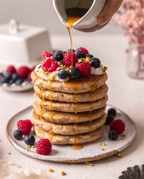 Vegan Whole Wheat Pancakes Rainbow Nourishments