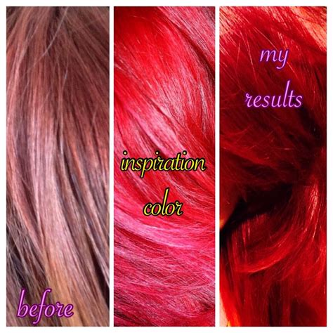 Loreal Hicolor Magenta Before And After