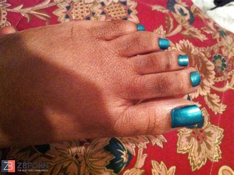 Teal Blue Toes Footjob ZB Porn