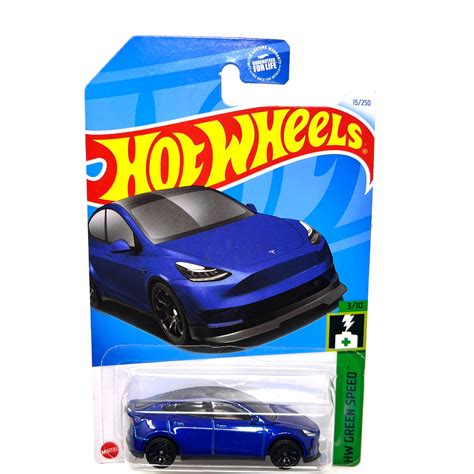Hot Wheels HW Green Speed Tesla Model Y Blue Walmart