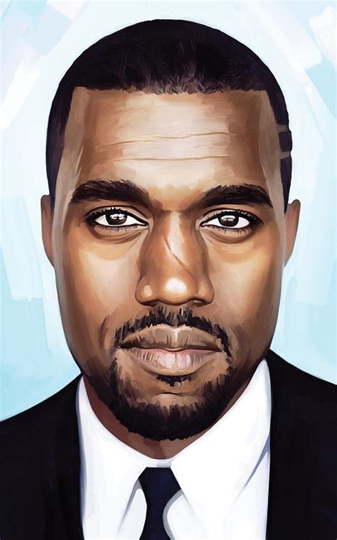 Kanye West Artwork Painting by Sheraz A