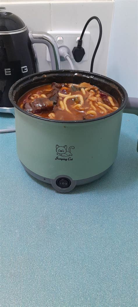 Electric Hot Pot L Ramen Cooker Dual Power Mini Portable Multi Functional Lazy Pot For Pasta