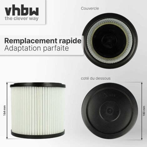 vhbw 5x filtre à cartouche compatible avec Aqua Vac Hobby 33 1000 36