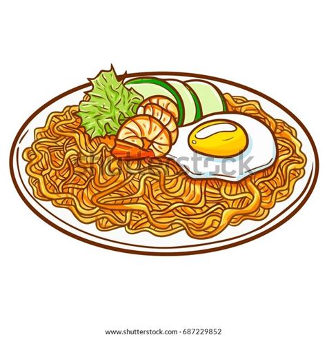 Temukan Gambar Stok Seafood Fried Noodle Mie Goreng Seafood Beresolusi