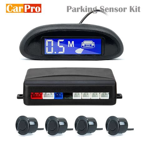 Parktronic Radar De Aparcamiento LED Con 4 Sensores Sistema Detector