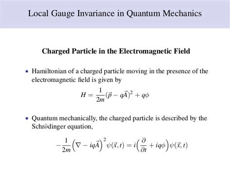 Presentation Gauge Field Theory