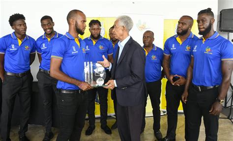 Barbados Pride Players Receive Headleyweekes Trophy News Room Guyana