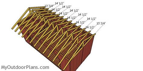 8x16 Firewood Shed Roof Plans Myoutdoorplans Free Woodworking Plans