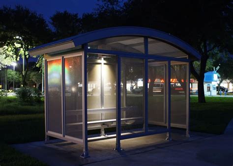 Commercial Led Bus Stop Shelter Solar Transit Lighting Projects