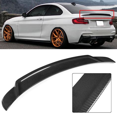 Car Carbon Fiber Rear Trunk Lid Spoiler Wing For Bmw F