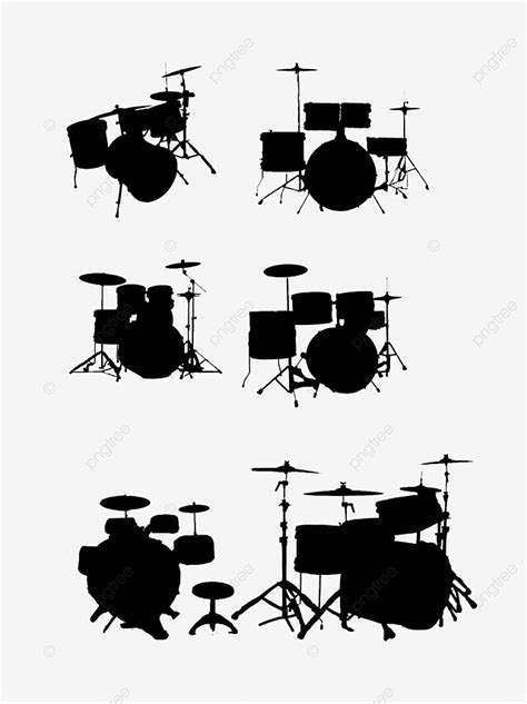 Drums Silhouette Vector