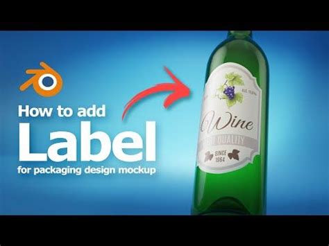 Blender Add Label To Bottle Tutorial For Making Packaging Design