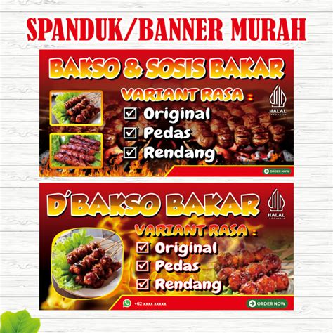 Spanduk Banner Bakso Dan Sosis Bakar Lazada Indonesia