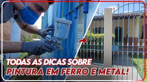 COMO PINTAR PORTÃO DE FERRO GRADE E METAL YouTube