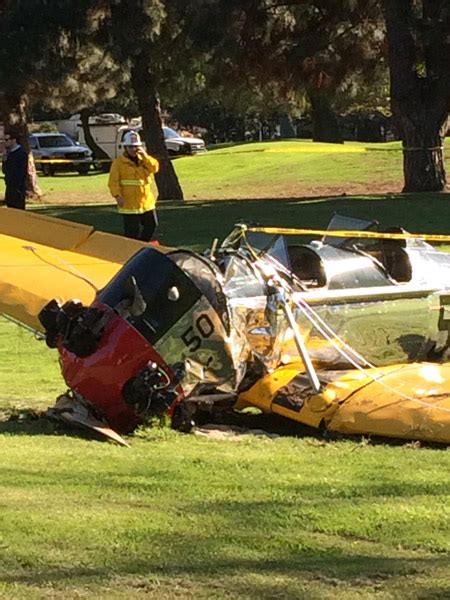 Harrison Ford Injured In Small Plane Crash At Penmar Golf Course In