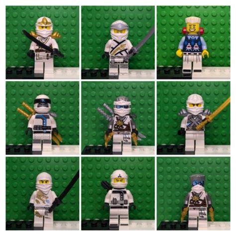 lego ninjago minifigure zane white ninja genuine rare retired uk