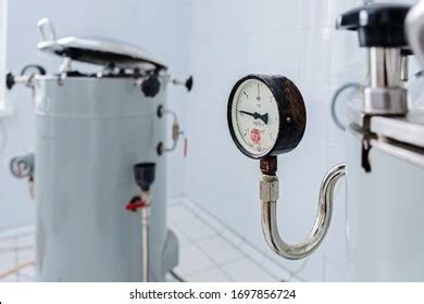 Dashboard Indicators Autoclave Sterilization Equipment Stock Photo ...