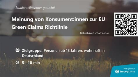 EU Green Claims Richtlinie R SurveyCircle De