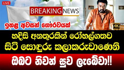 Hiru News Breaking News Here Is Special News Just Been Reported