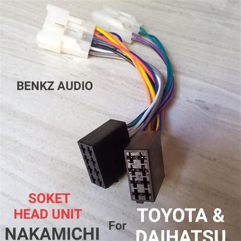 Jual Soket Head Unit NAKAMICHI Untuk TOYOTA Dan DAIHATSU PLUG N PLAY