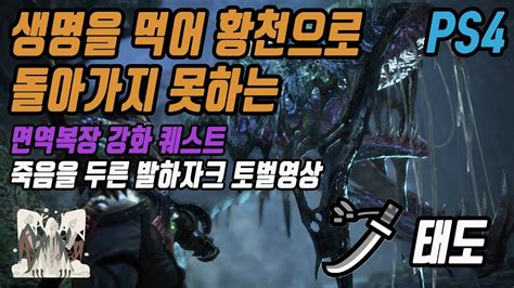 MHW 몬헌월드 아이스본 PS 태도 Long Sword 면역복장 퀘스트 죽음을 두른 발하자크 Blackveil Vaal