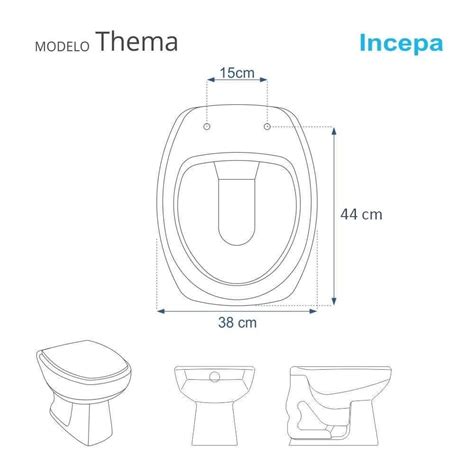 Assento Sanitário Amortecedor Thema Biscuit para Vaso Incepa