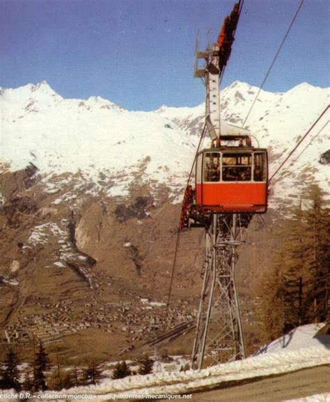 ancien téléphérique Bourg St Maurice Les Arcs Savoie france