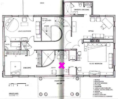 Graceland Floor Plan: Explore the Second Floor of Elvis Presley's Home