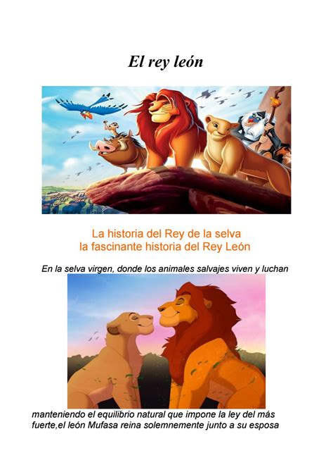 Cuento el rey león pdf1 by Build your dreams Issuu