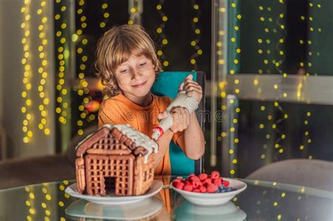 Immerse in Festive Delight As a Boy Crafting an Unconventional ...