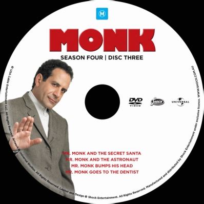 CoverCity - DVD Covers & Labels - Monk - Season 4; disc 3