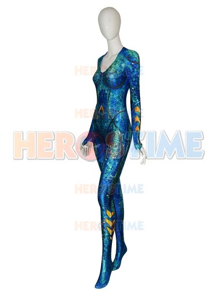 Newest Queen Mera Suit Aquaman 2018 Film Version Mera Cosplay Costume