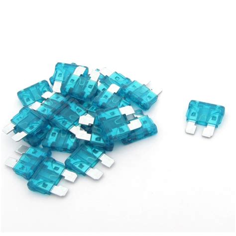 Find 22 Pcs 15a Mini Blade Fuses Blue For Vehicle Car Auto Stereo In