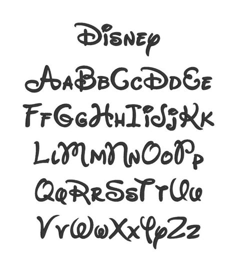 Disney Font Svg Free Disney Alphabet Svg Free Walt Disney Font Svg Calligraphy Font Svg Cursive