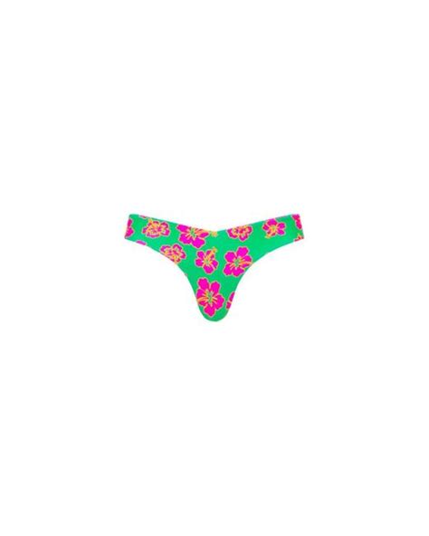 Kulani Kinis Cheeky V Bikini Bottom In Melon Sorbet In Green Lyst