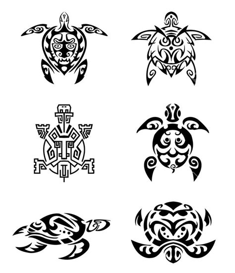 Tortuga Conjunto Tatuaje Tribal Turtle Tattoos Hawaiian Turtle