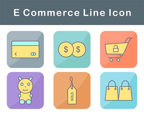 E Commerce Vector Icon Set 20643875 Vector Art At Vecteezy