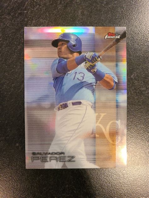 Salvador Perez 2016 Topps Finest Refractor 13 Kansas City Royals EBay