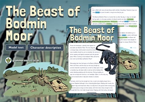 Year 4 Model Text Character Description The Beast Of Bodmin Moor