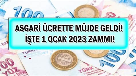 Asgari ücret 1 ocak 2023 zammı tek tek hesaplandı Cepteki rakamı