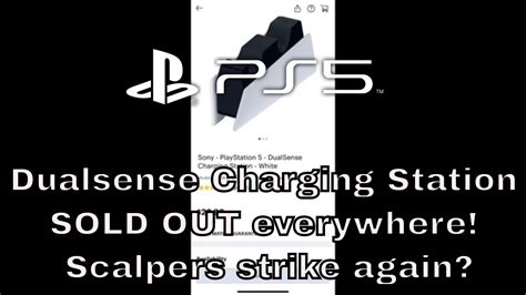 Ps5 Dualsense Charging Station Sold Out Being Scalped Now Youtube