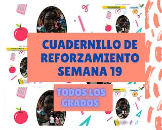 Cuadernillo De Reforzamiento Semana Todos Los Grados Material