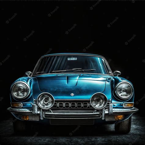 Premium AI Image | Sports car isolated on dark background